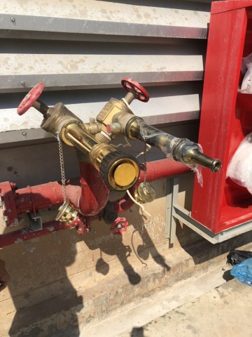 รูปต่อหัวฉีดเพื่อทดสอบ How Rate ของระบบท่อเมน